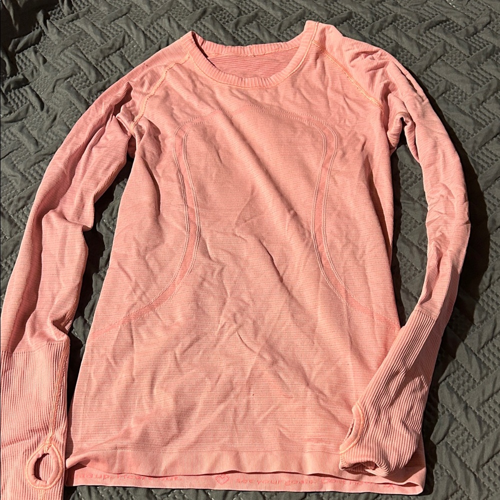 lululemon athletica Pink Long Sleeve Top